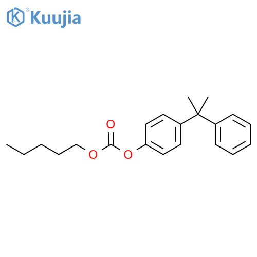 Carbonic acid, 4-(1-methyl-1-phenylethyl)phenyl pentyl ester structure