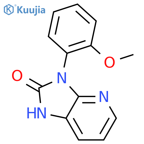 2H-Imidazo[4,5-b]pyridin-2-one, 1,3-dihydro-3-(2-methoxyphenyl)- structure