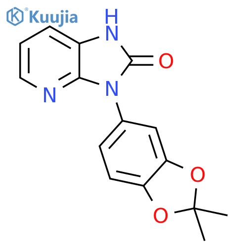 2H-Imidazo[4,5-b]pyridin-2-one, 3-(2,2-dimethyl-1,3-benzodioxol-5-yl)-1,3-dihydro- structure