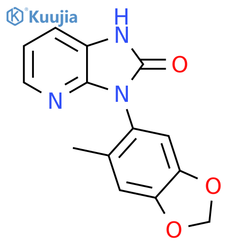 2H-Imidazo[4,5-b]pyridin-2-one, 1,3-dihydro-3-(6-methyl-1,3-benzodioxol-5-yl)- structure