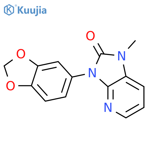 2H-Imidazo[4,5-b]pyridin-2-one,3-(1,3-benzodioxol-5-yl)-1,3-dihydro-1-methyl- structure