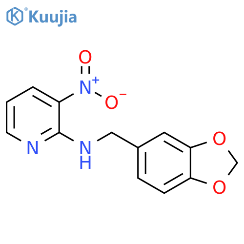 2-Pyridinamine, N-(1,3-benzodioxol-5-ylmethyl)-3-nitro- structure