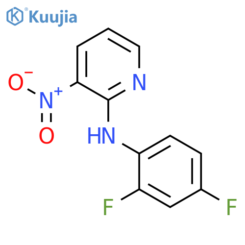 2-Pyridinamine, N-(2,4-difluorophenyl)-3-nitro- structure