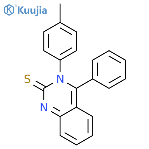 2(3H)-Quinazolinethione, 3-(4-methylphenyl)-4-phenyl- structure
