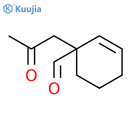 2-CYCLOHEXENE-1-CARBOXALDEHYDE, 1-(2-OXOPROPYL)- structure