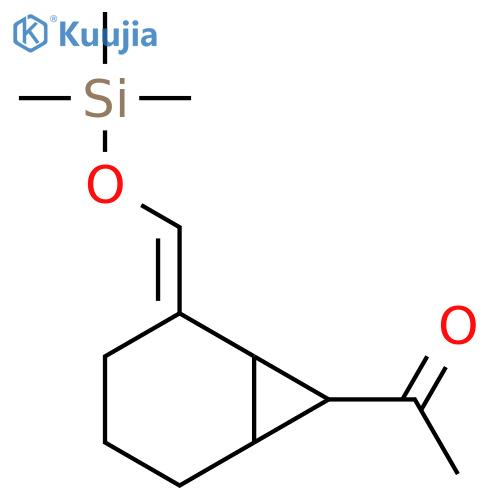 ETHANONE, 1-[2-[[(TRIMETHYLSILYL)OXY]METHYLENE]BICYCLO[4.1.0]HEPT-7-YL]- structure