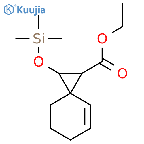 SPIRO[2.5]OCT-4-ENE-1-CARBOXYLIC ACID, 2-[(TRIMETHYLSILYL)OXY]-, ETHYL ESTER structure