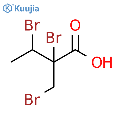 Butanoic acid, 2,3-dibromo-2-(bromomethyl)- structure