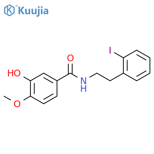 Benzamide, 3-hydroxy-N-[2-(2-iodophenyl)ethyl]-4-methoxy- structure