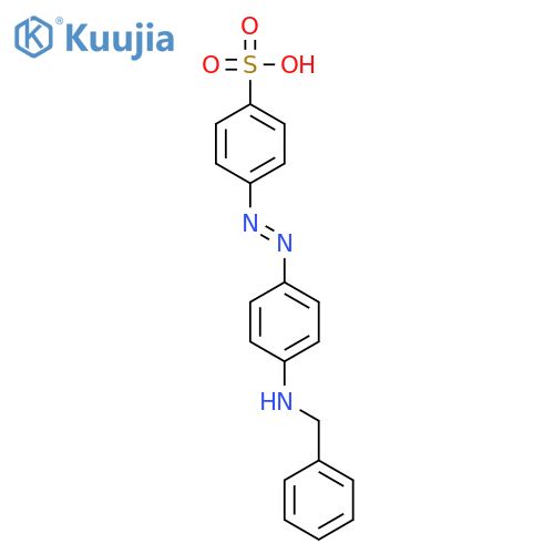 Benzenesulfonic acid, 4-[[4-[(phenylmethyl)amino]phenyl]azo]- structure