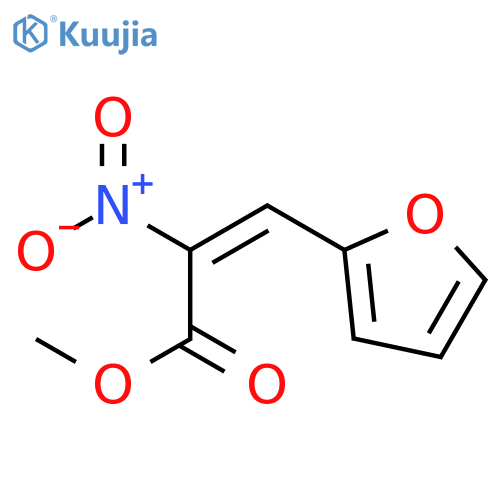 2-Propenoic acid, 3-(2-furanyl)-2-nitro-, methyl ester, (E)- structure