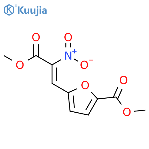 2-Furancarboxylic acid, 5-[(1Z)-3-methoxy-2-nitro-3-oxo-1-propen-1-yl]-, methyl ester structure