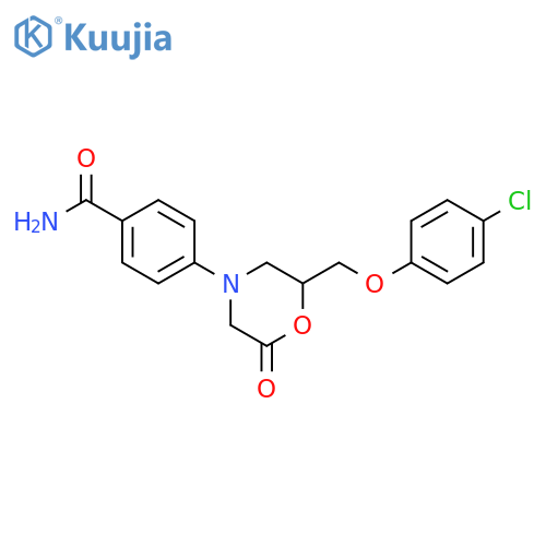 Benzamide, 4-[2-[(4-chlorophenoxy)methyl]-6-oxo-4-morpholinyl]- structure