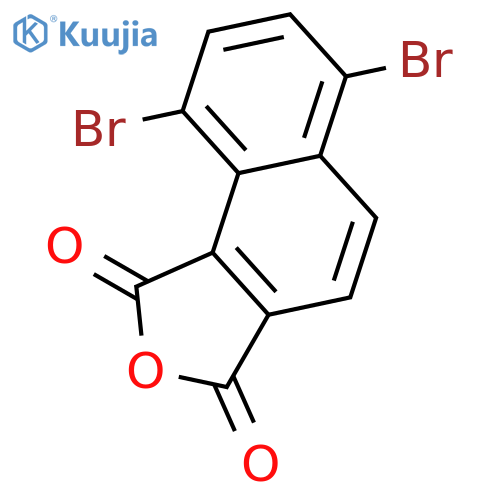 Naphtho[1,2-c]furan-1,3-dione, 6,9-dibromo- structure