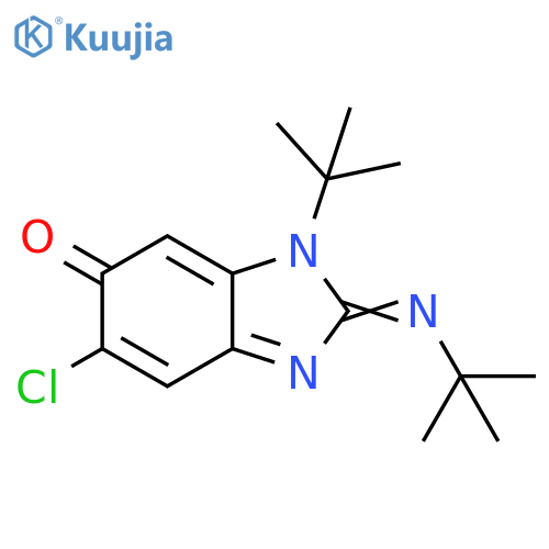 5H-Benzimidazol-5-one,6-chloro-3-(1,1-dimethylethyl)-2-[(1,1-dimethylethyl)imino]-2,3-dihydro- structure