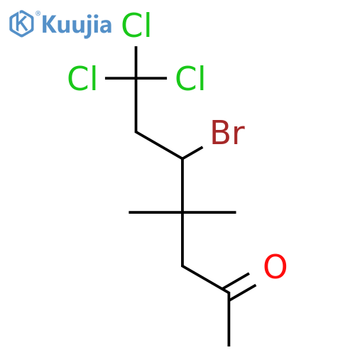 2-Heptanone, 5-bromo-7,7,7-trichloro-4,4-dimethyl- structure