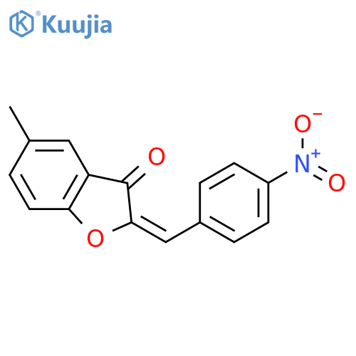 3(2H)-Benzofuranone, 5-methyl-2-[(4-nitrophenyl)methylene]-, (E)- structure