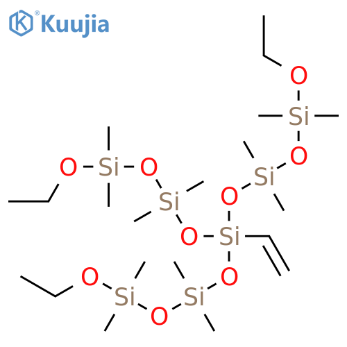 Pentasiloxane,5-ethenyl-1,9-diethoxy-5-[(3-ethoxy-1,1,3,3-tetramethyldisiloxanyl)oxy]-1,1,3,3,7,7,9,9-octamethyl- structure