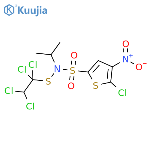 2-Thiophenesulfonamide,5-chloro-N-(1-methylethyl)-4-nitro-N-[(1,1,2,2-tetrachloroethyl)thio]- structure
