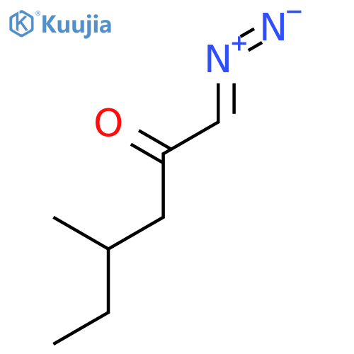 2-Hexanone, 1-diazo-4-methyl-, (S)- structure