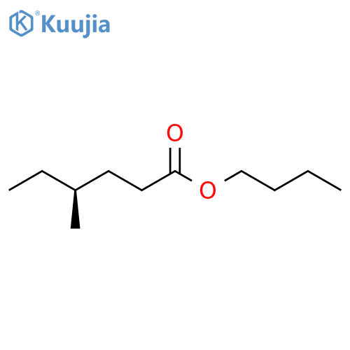 Hexanoic acid, 4-methyl-, butyl ester, (S)- structure