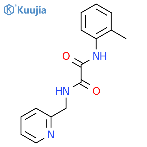 N-(2-methylphenyl)-N'-(pyridin-2-ylmethyl)ethanediamide structure
