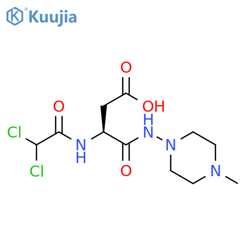 Butanoic acid,3-[(dichloroacetyl)amino]-4-[(4-methyl-1-piperazinyl)amino]-4-oxo-, (S)- structure