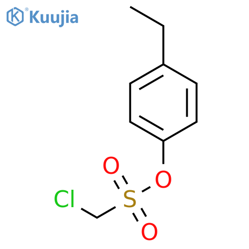 Methanesulfonic acid, chloro-, 4-ethylphenyl ester structure