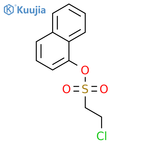 Ethanesulfonic acid, 2-chloro-, 1-naphthalenyl ester structure
