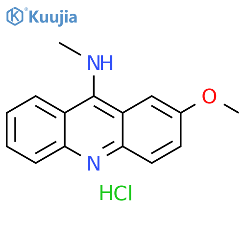 9-Acridinamine, 2-methoxy-N-methyl-, hydrochloride (1:1) structure