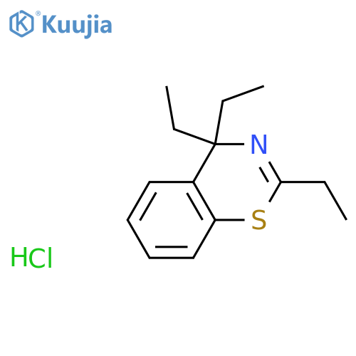 4H-1,3-Benzothiazine, 2,4,4-triethyl-, hydrochloride structure