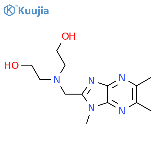 Ethanol,2,2'-[[(1,5,6-trimethyl-1H-imidazo[4,5-b]pyrazin-2-yl)methyl]imino]bis- structure