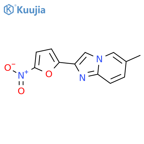 Imidazo[1,2-a]pyridine, 6-methyl-2-(5-nitro-2-furanyl)- structure