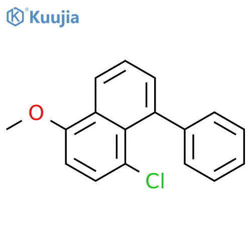 Naphthalene, 4-chloro-1-methoxy-5-phenyl- structure