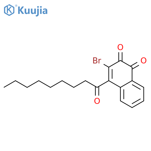 1,2-Naphthalenedione, 3-bromo-4-(1-oxononyl)- structure