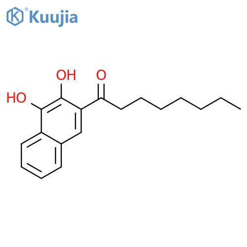 1-Octanone, 1-(3,4-dihydroxy-2-naphthalenyl)- structure