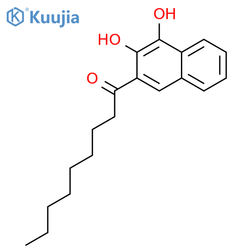 1-Nonanone, 1-(3,4-dihydroxy-2-naphthalenyl)- structure