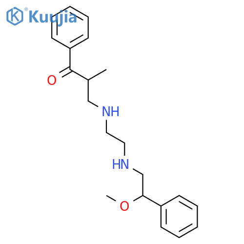 1-Propanone,3-[[2-[(2-methoxy-2-phenylethyl)amino]ethyl]amino]-2-methyl-1-phenyl- structure