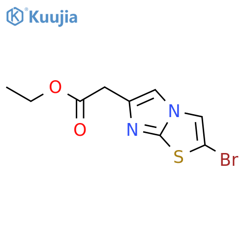 Imidazo[2,1-b]thiazole-6-acetic acid, 2-bromo-, ethyl ester structure