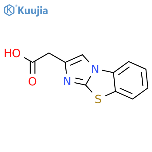 Imidazo[2,1-b]benzothiazole-2-acetic acid structure