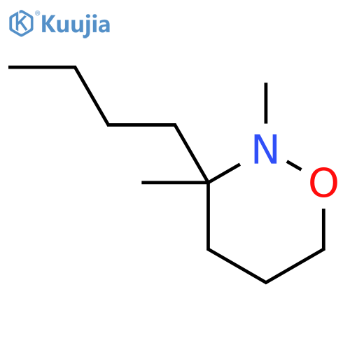 2H-1,2-Oxazine, 3-butyltetrahydro-2,3-dimethyl- structure