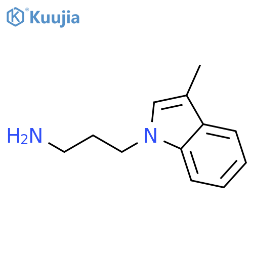 3-(3-Methyl-1H-indol-1-yl)propan-1-amine structure