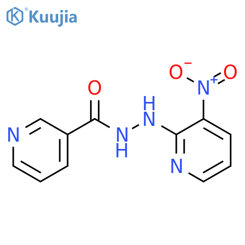 3-Pyridinecarboxylic acid, 2-(3-nitro-2-pyridinyl)hydrazide structure