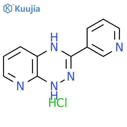 Pyrido[3,2-e]-1,2,4-triazine, 1,2-dihydro-3-(3-pyridinyl)-, hydrochloride (1:1) structure