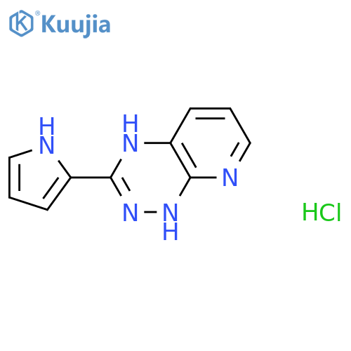 Pyrido[3,2-e]-1,2,4-triazine, 1,2-dihydro-3-(1H-pyrrol-2-yl)-,monohydrochloride structure