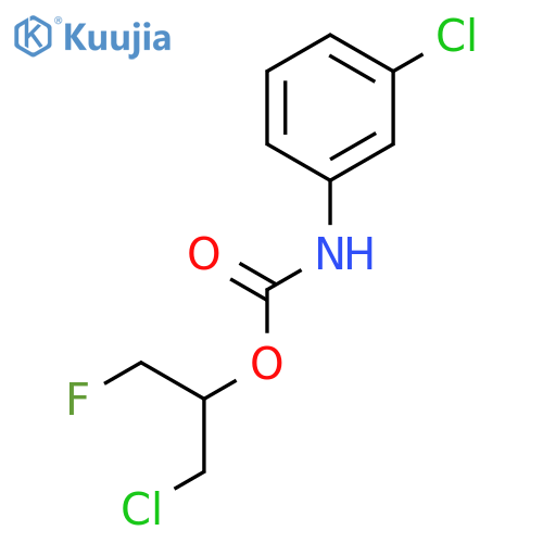 Carbamic acid, (3-chlorophenyl)-, 2-chloro-1-(fluoromethyl)ethyl ester structure