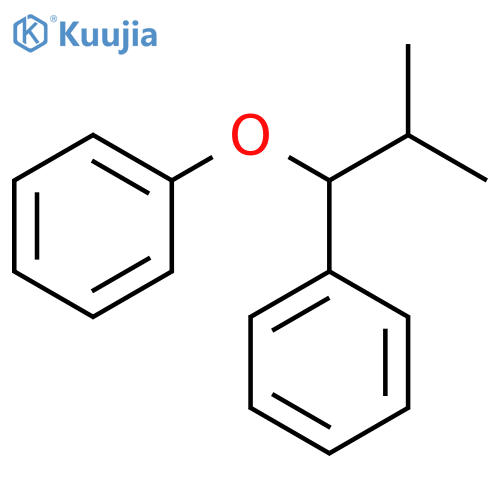Benzene, (2-methyl-1-phenylpropoxy)- structure