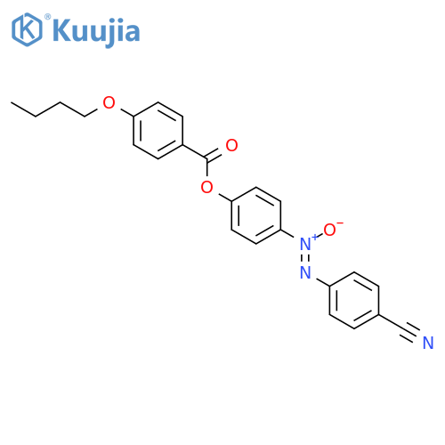 BENZOIC ACID, 4-BUTOXY-, 4-[(4-CYANOPHENYL)-NNO-AZOXY]PHENYL ESTER structure