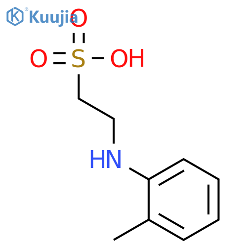 n-(2-methylphenyl)taurine structure