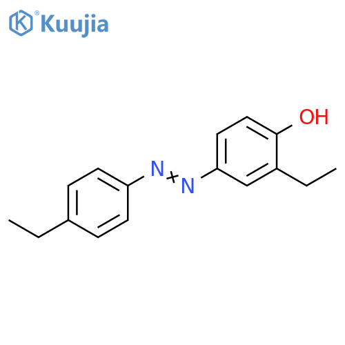 Phenol, 2-ethyl-4-[(4-ethylphenyl)azo]- structure